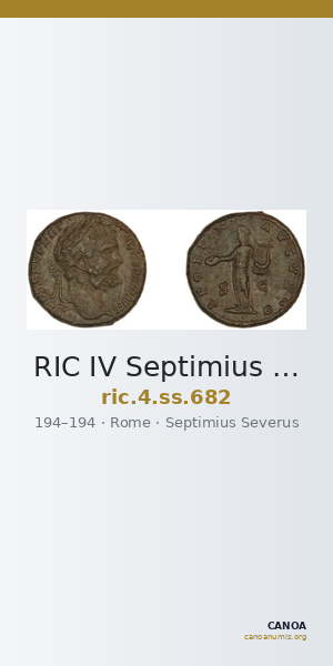 RIC IV Septimius Severus 682 — CANOA
