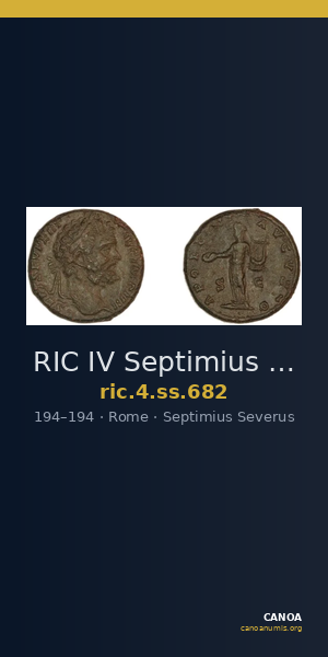 RIC IV Septimius Severus 682 — CANOA