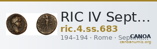 RIC IV Septimius Severus 683 — CANOA