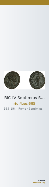 RIC IV Septimius Severus 685 — CANOA