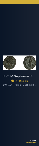 RIC IV Septimius Severus 685 — CANOA
