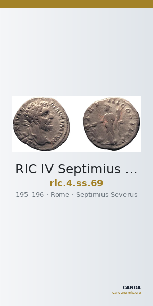 RIC IV Septimius Severus 69 — CANOA
