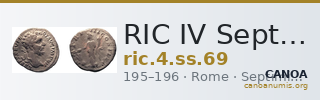 RIC IV Septimius Severus 69 — CANOA
