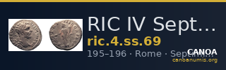 RIC IV Septimius Severus 69 — CANOA