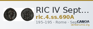 RIC IV Septimius Severus 690A — CANOA