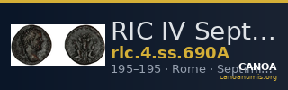 RIC IV Septimius Severus 690A — CANOA
