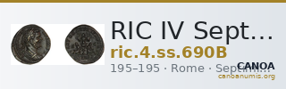RIC IV Septimius Severus 690B — CANOA