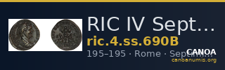 RIC IV Septimius Severus 690B — CANOA