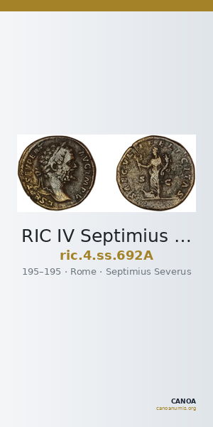 RIC IV Septimius Severus 692A — CANOA