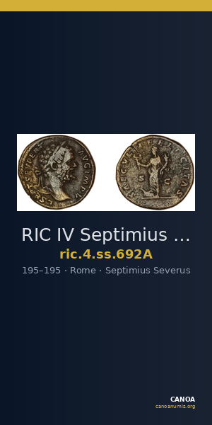 RIC IV Septimius Severus 692A — CANOA