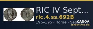 RIC IV Septimius Severus 692B — CANOA