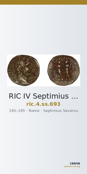 RIC IV Septimius Severus 693 — CANOA