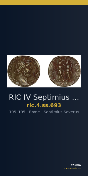 RIC IV Septimius Severus 693 — CANOA