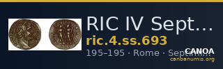RIC IV Septimius Severus 693 — CANOA