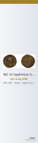 RIC IV Septimius Severus 696 — CANOA