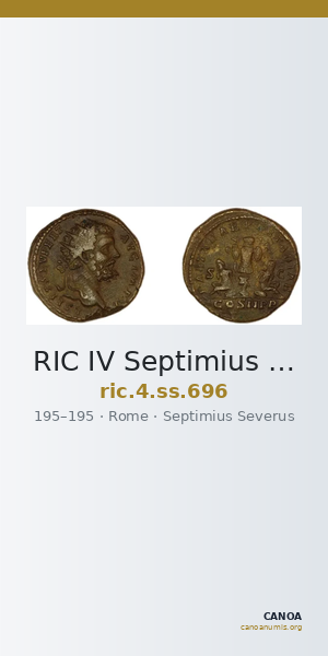 RIC IV Septimius Severus 696 — CANOA
