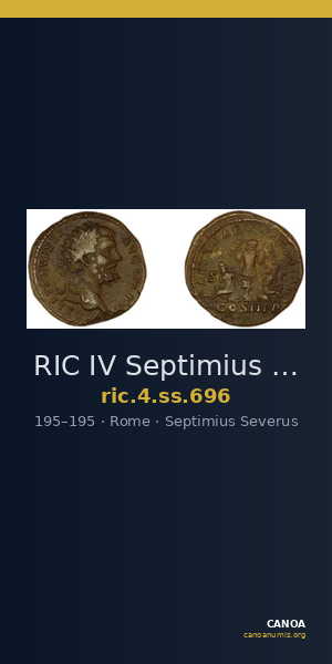 RIC IV Septimius Severus 696 — CANOA