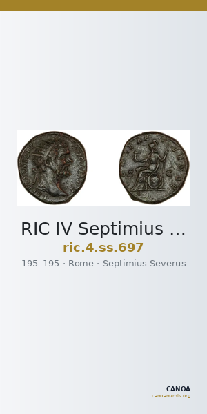 RIC IV Septimius Severus 697 — CANOA