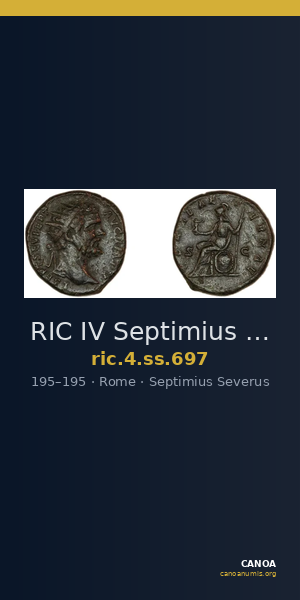 RIC IV Septimius Severus 697 — CANOA