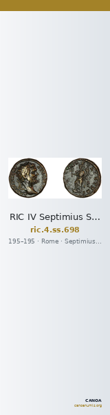 RIC IV Septimius Severus 698 — CANOA