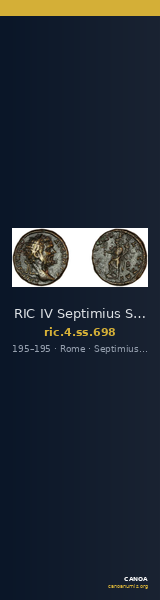 RIC IV Septimius Severus 698 — CANOA