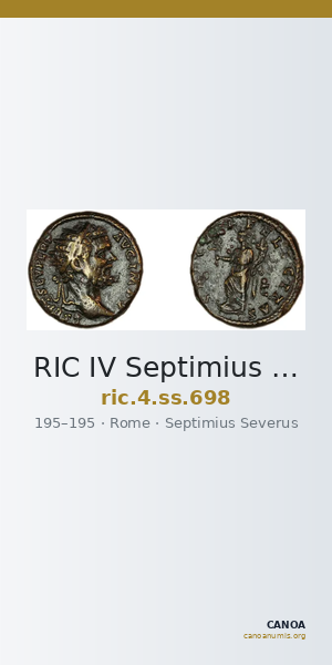 RIC IV Septimius Severus 698 — CANOA