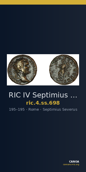 RIC IV Septimius Severus 698 — CANOA