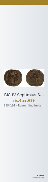 RIC IV Septimius Severus 699 — CANOA