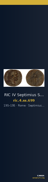 RIC IV Septimius Severus 699 — CANOA