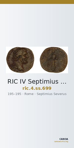 RIC IV Septimius Severus 699 — CANOA