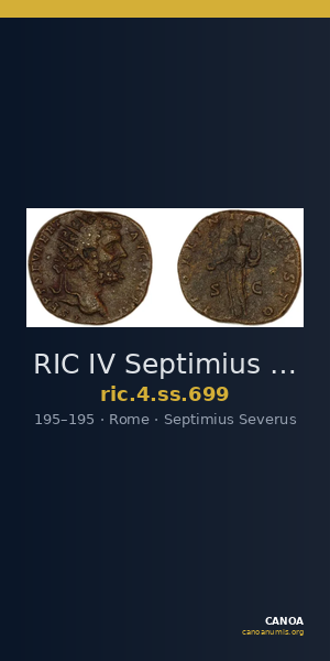 RIC IV Septimius Severus 699 — CANOA