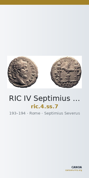 RIC IV Septimius Severus 7 — CANOA