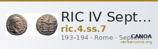 RIC IV Septimius Severus 7 — CANOA