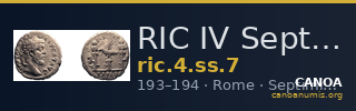 RIC IV Septimius Severus 7 — CANOA