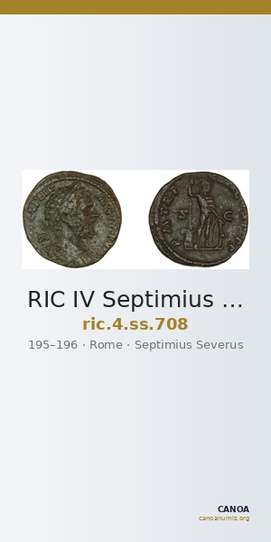 RIC IV Septimius Severus 708 — CANOA