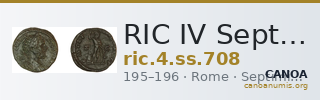 RIC IV Septimius Severus 708 — CANOA