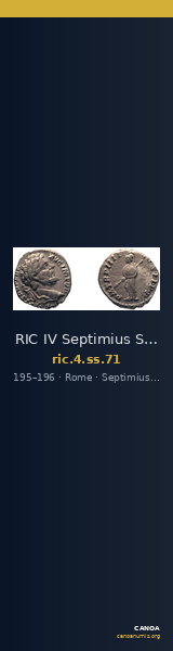 RIC IV Septimius Severus 71 — CANOA