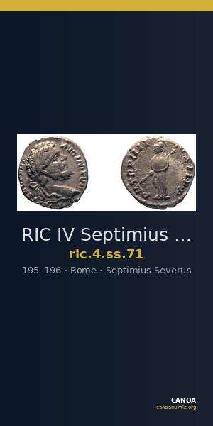 RIC IV Septimius Severus 71 — CANOA