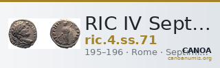 RIC IV Septimius Severus 71 — CANOA