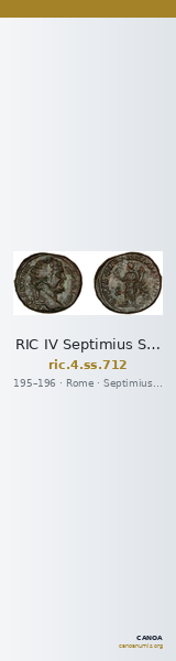 RIC IV Septimius Severus 712 — CANOA