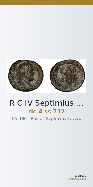 RIC IV Septimius Severus 712 — CANOA
