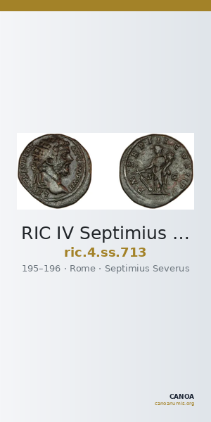 RIC IV Septimius Severus 713 — CANOA