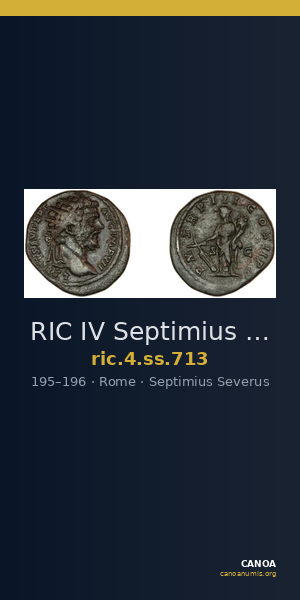 RIC IV Septimius Severus 713 — CANOA
