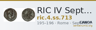 RIC IV Septimius Severus 713 — CANOA
