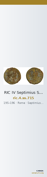 RIC IV Septimius Severus 715 — CANOA
