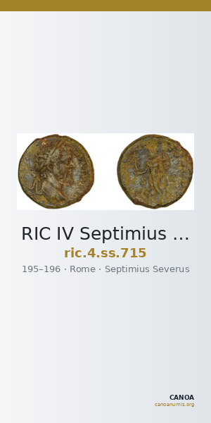 RIC IV Septimius Severus 715 — CANOA