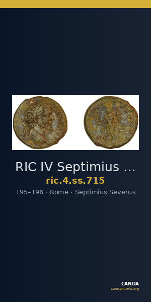 RIC IV Septimius Severus 715 — CANOA