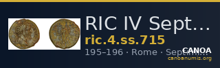 RIC IV Septimius Severus 715 — CANOA