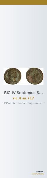 RIC IV Septimius Severus 717 — CANOA
