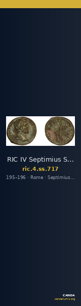 RIC IV Septimius Severus 717 — CANOA